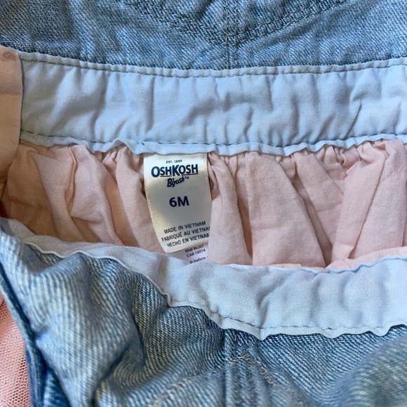 Baby Girl OskKosh Demin Jumper Dress, 6 months - Picture 3 of 6